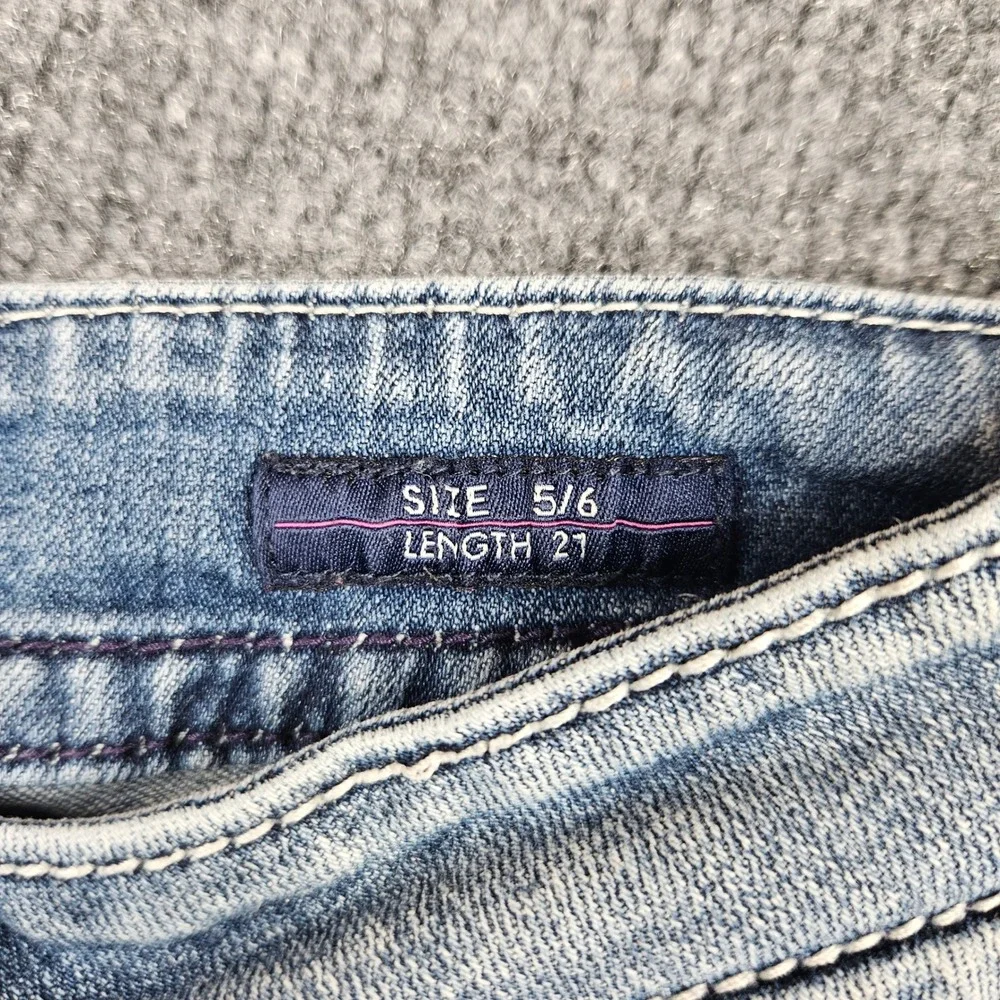 Vigoss The Chelsea Capri Jeans Womens 5/ 6 Med Wash‎ Low Rise Stretch Denim Crop